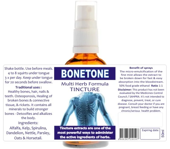 Bonetone 50ml tincture or oxymel