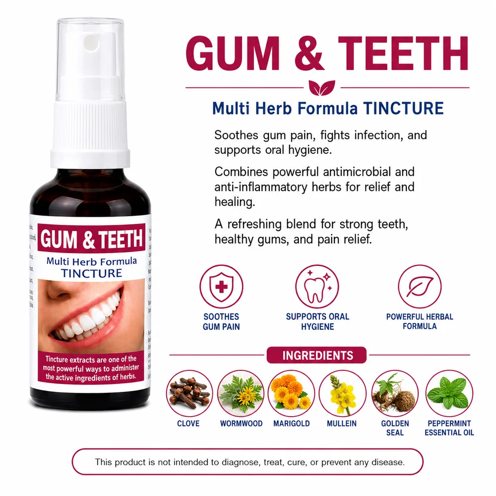 Gums & Teeth 50ml tincture or oxymel image 4