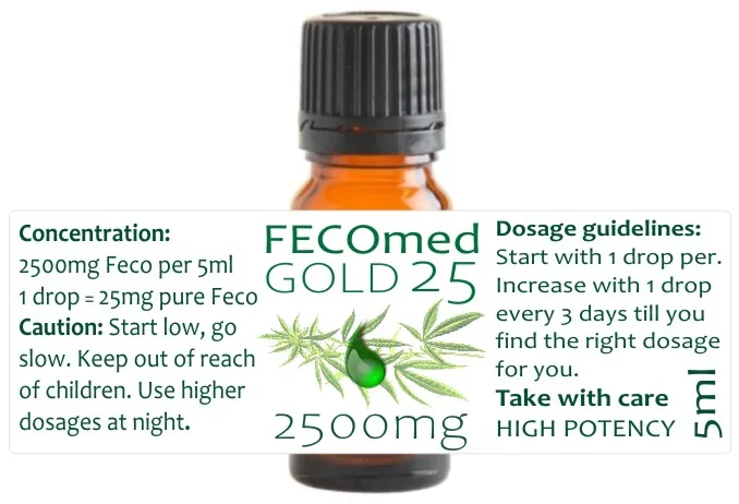 Fecomed 25 Gold 5ml — info graphic 1