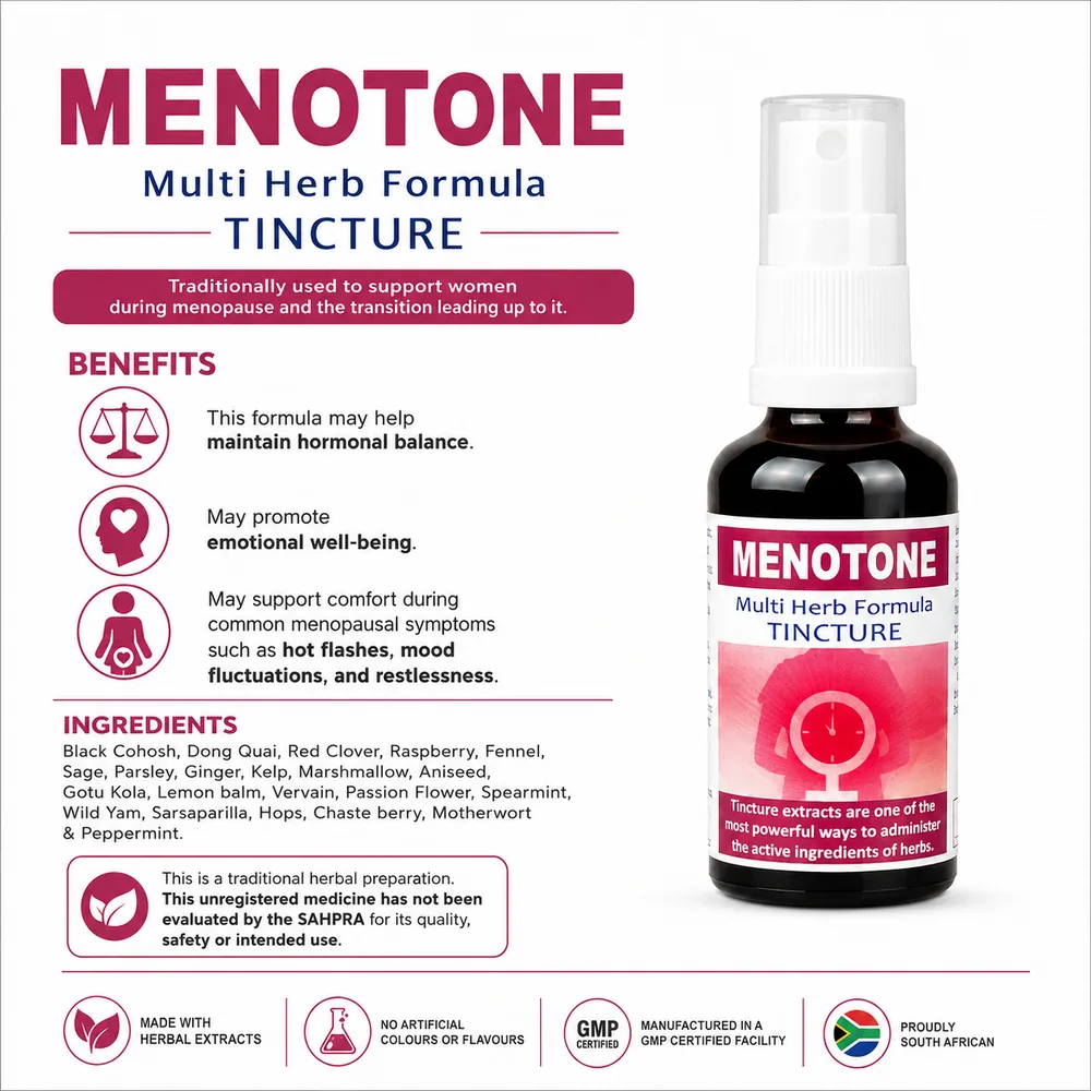 Menotone 50ml tincture or oxymel — info graphic 3