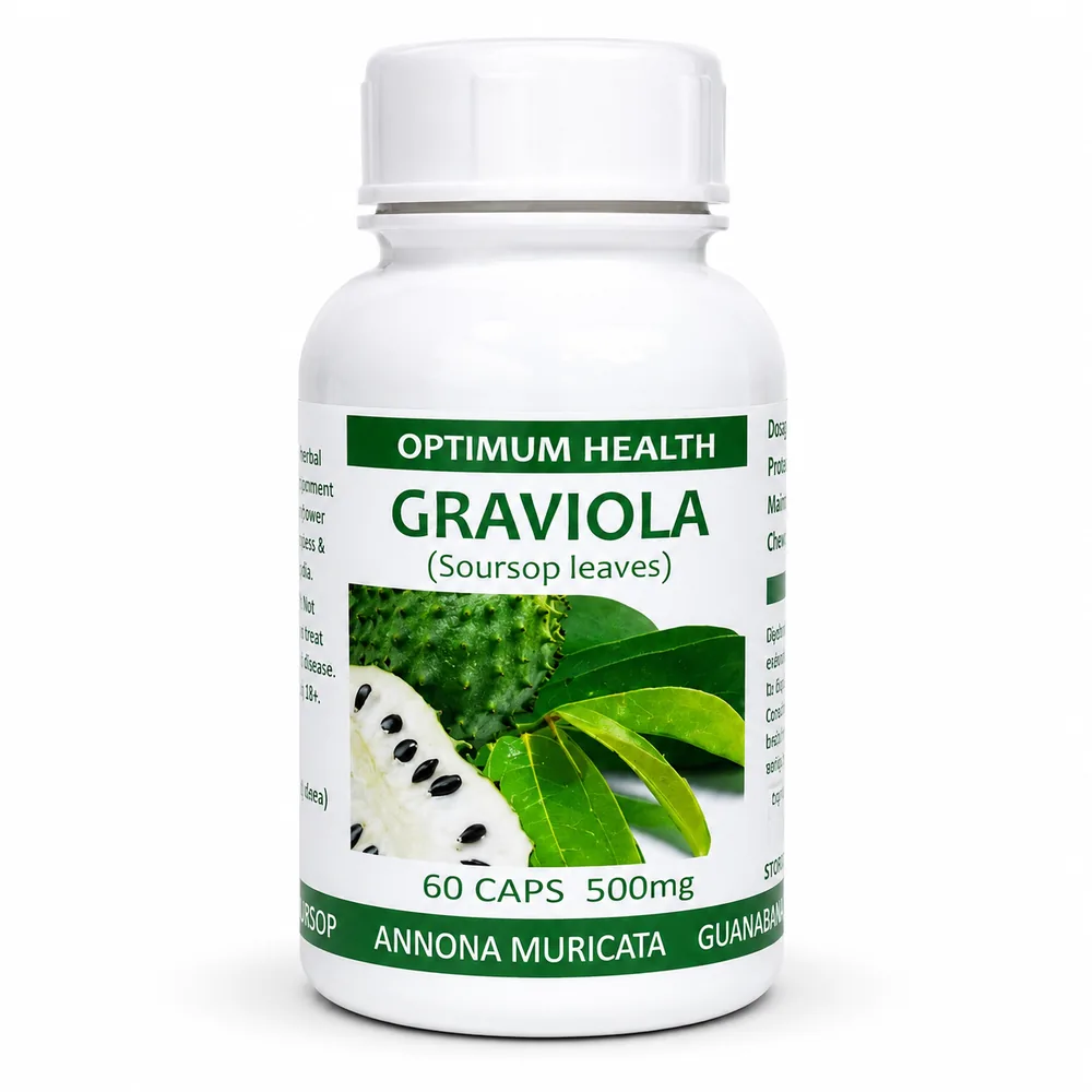 Graviola (soursop) 60 capsules or 50ml tincture — info graphic 1