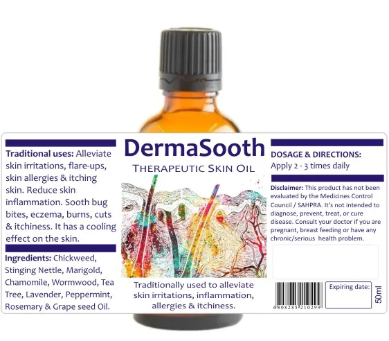 Dermasooth Oil 50ml — info graphic 1