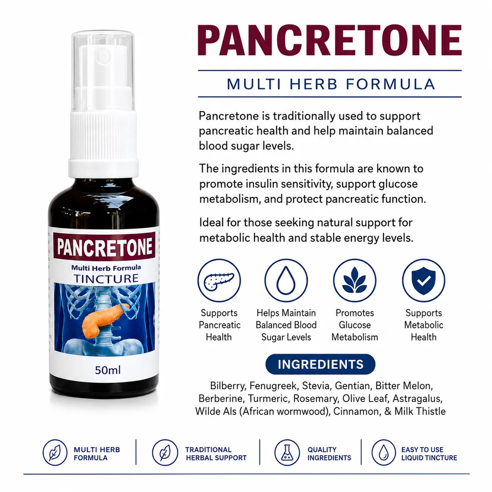 Pancretone 50ml tincture or oxymel — info graphic 3