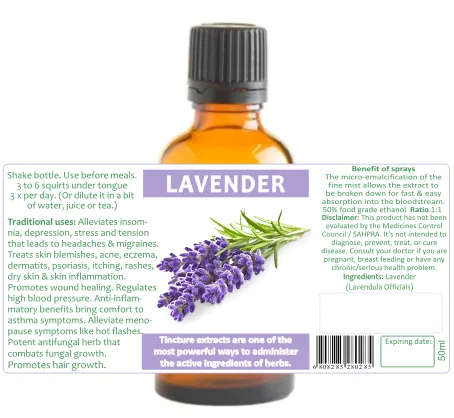 Lavender Blossoms 60 capsules or 50ml tincture image 4