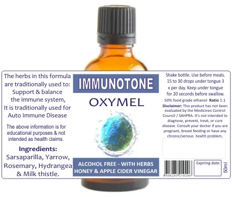 Immunotone 50ml tincture or oxymel image 3