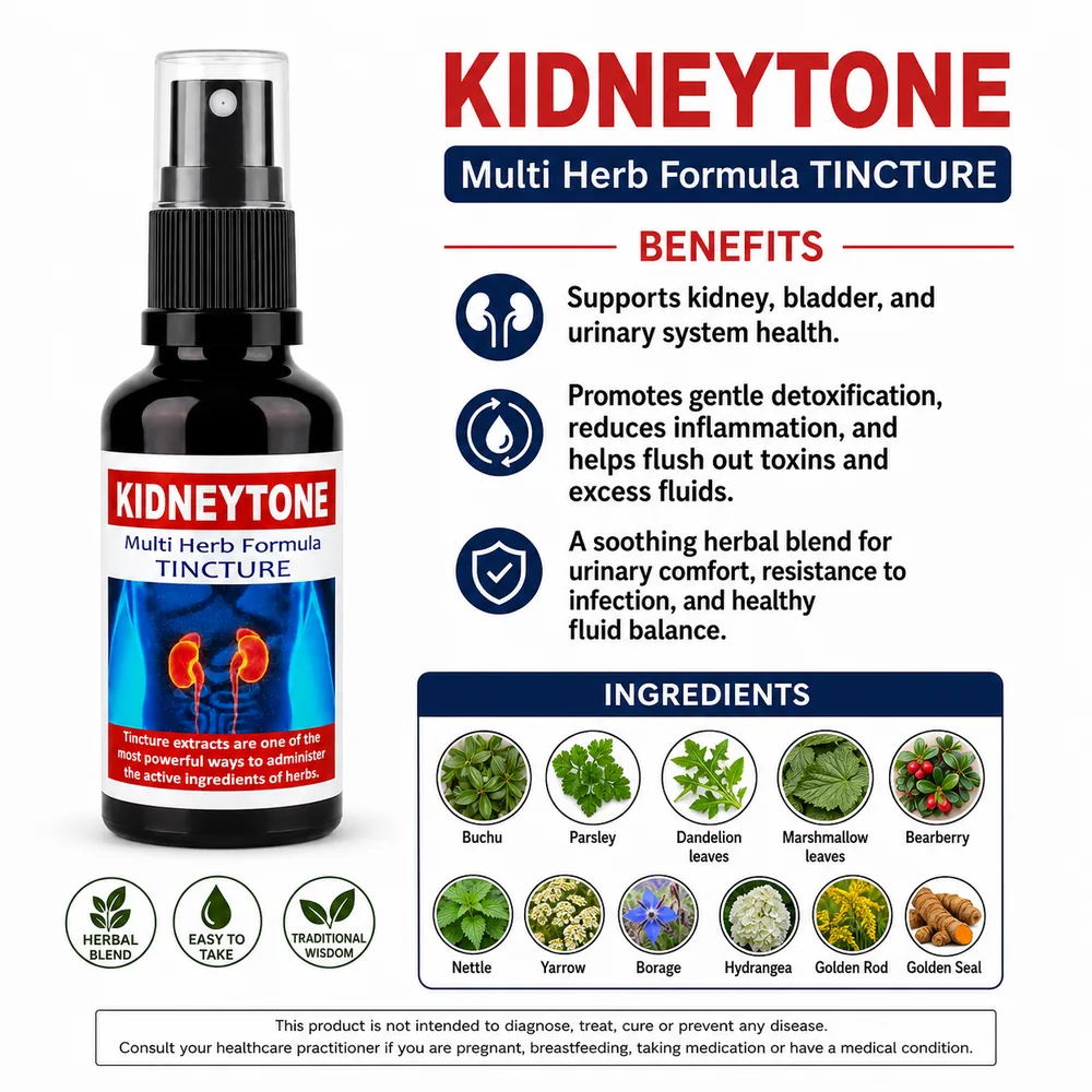Kidneytone 50ml tincture or oxymel — info graphic 3