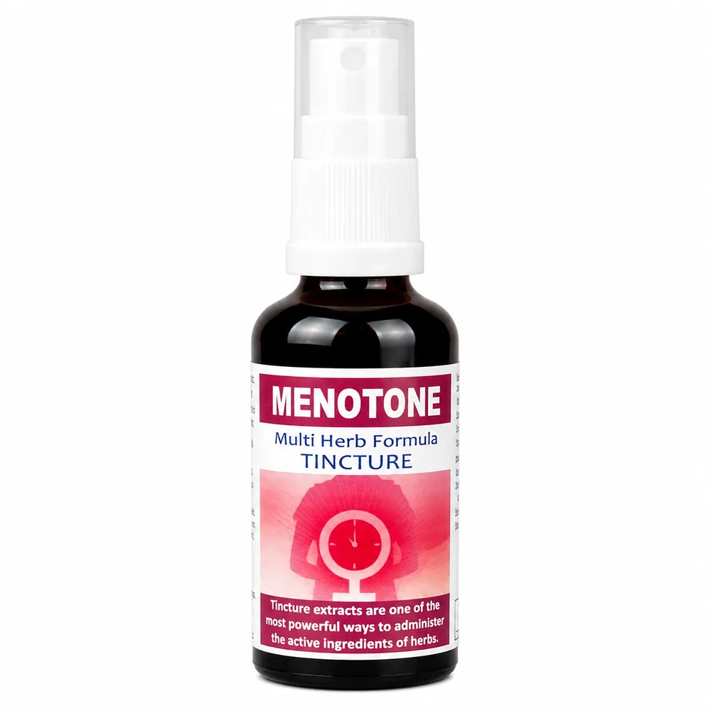 Menotone 50ml tincture or oxymel — info graphic 1