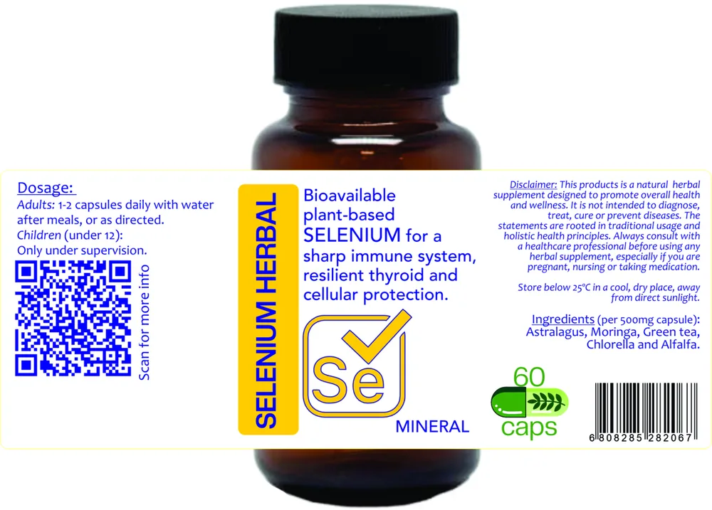 Selenium Herbal 60 capsules — info graphic 1