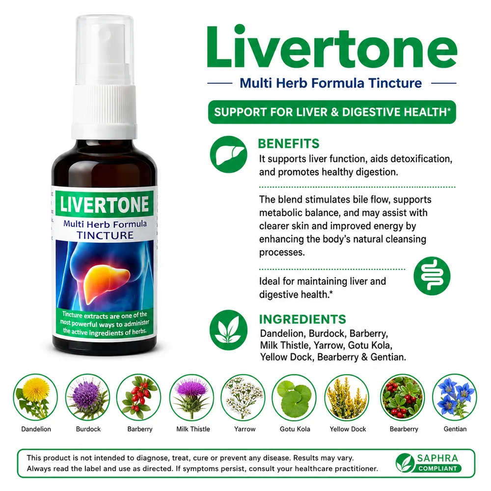 Livertone 50ml tincture or oxymel — info graphic 3