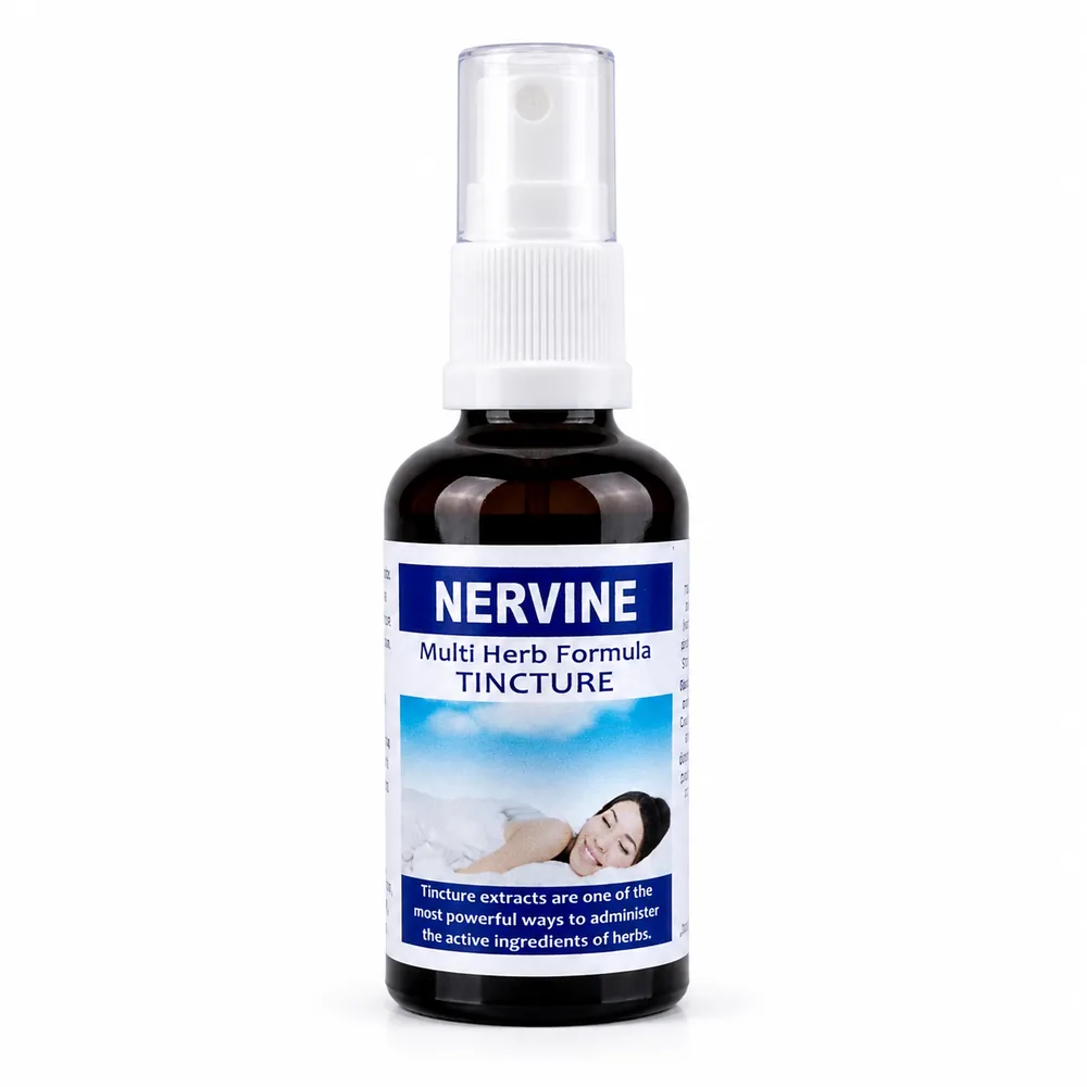 Nervine 50ml tincture or oxymel — info graphic 1