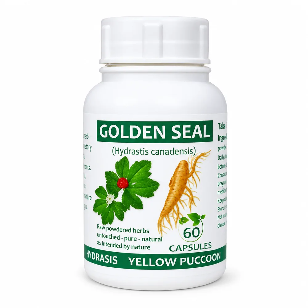 Golden Seal 60 capsules or 50ml tincture image 2