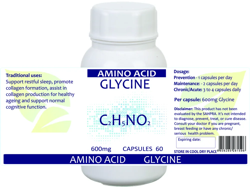 Glycine 60 capsules image 2