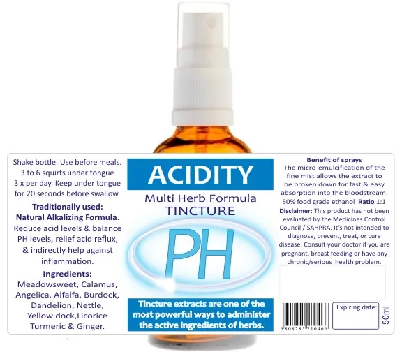 Acidity Tonic 50ml — info graphic 1