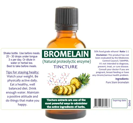 Bromelain 60 capsules or 50ml tincture image 3