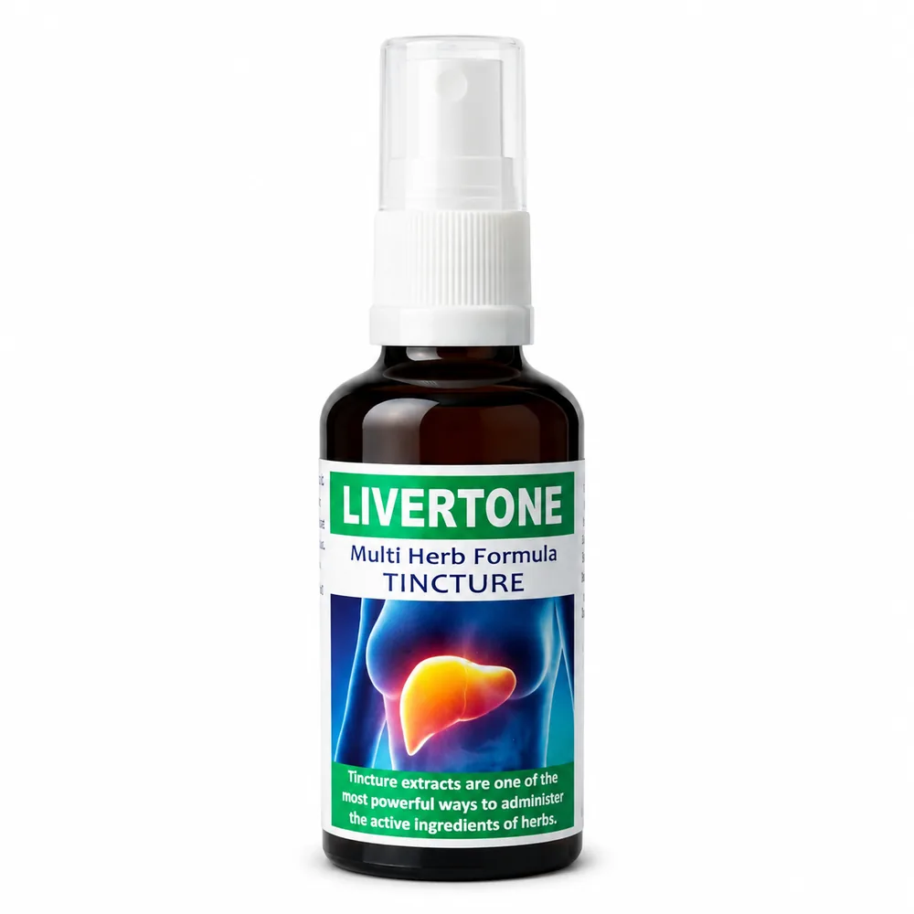Livertone 50ml tincture or oxymel — info graphic 1