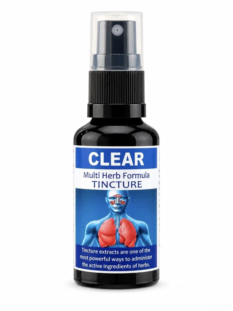 Clear 50ml tincture or oxymel — info graphic 1