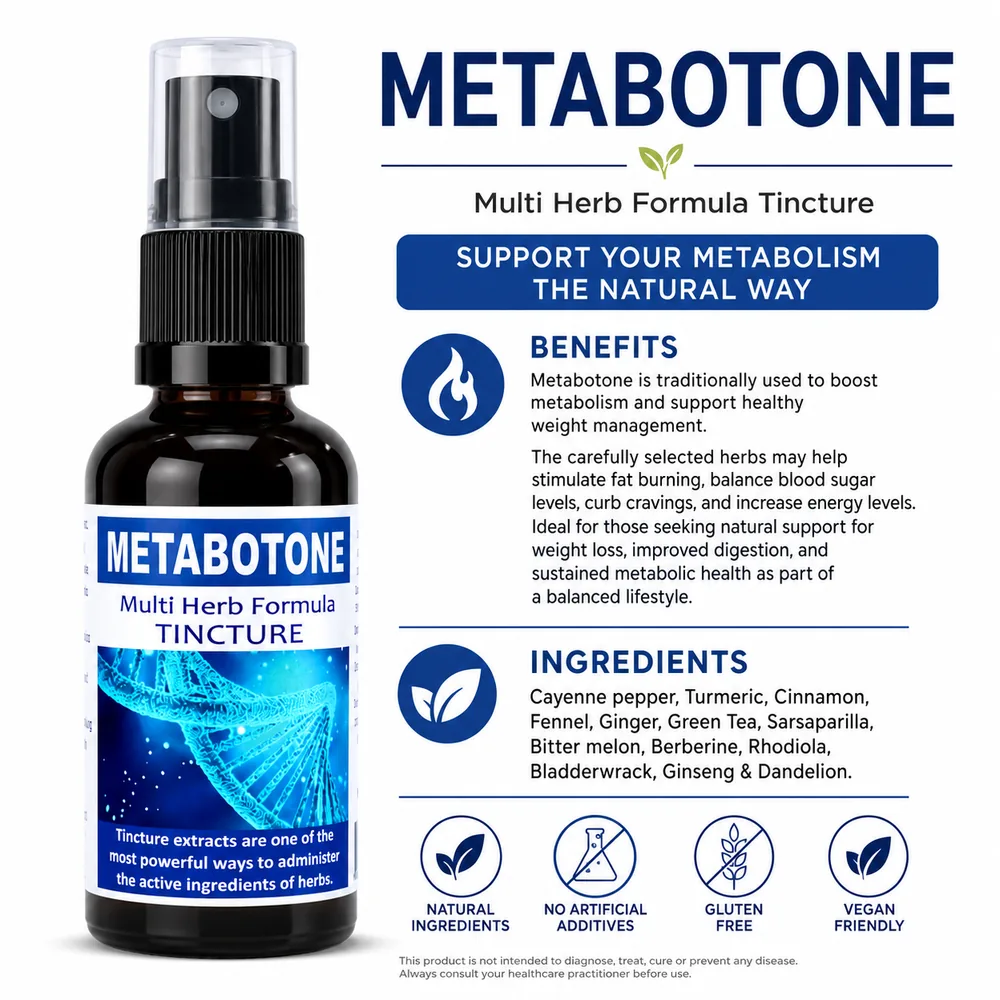Metabotone 50ml tincture or oxymel — info graphic 3