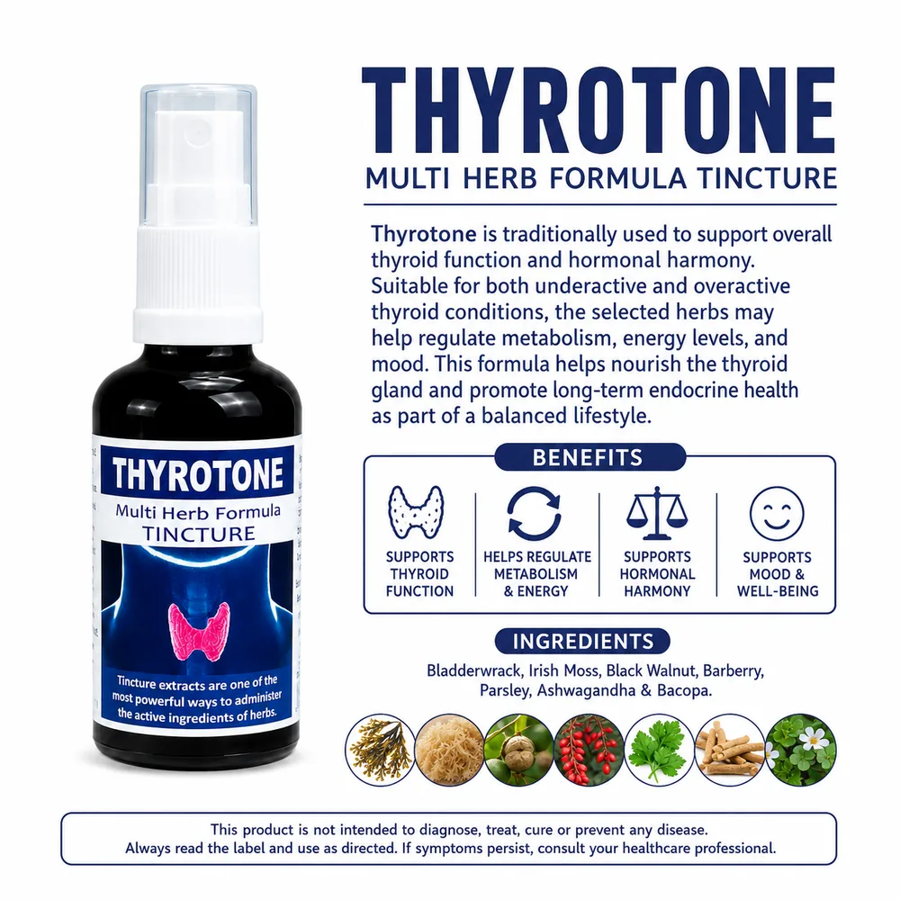 Thyrotone 50ml tincture or oxymel — info graphic 3