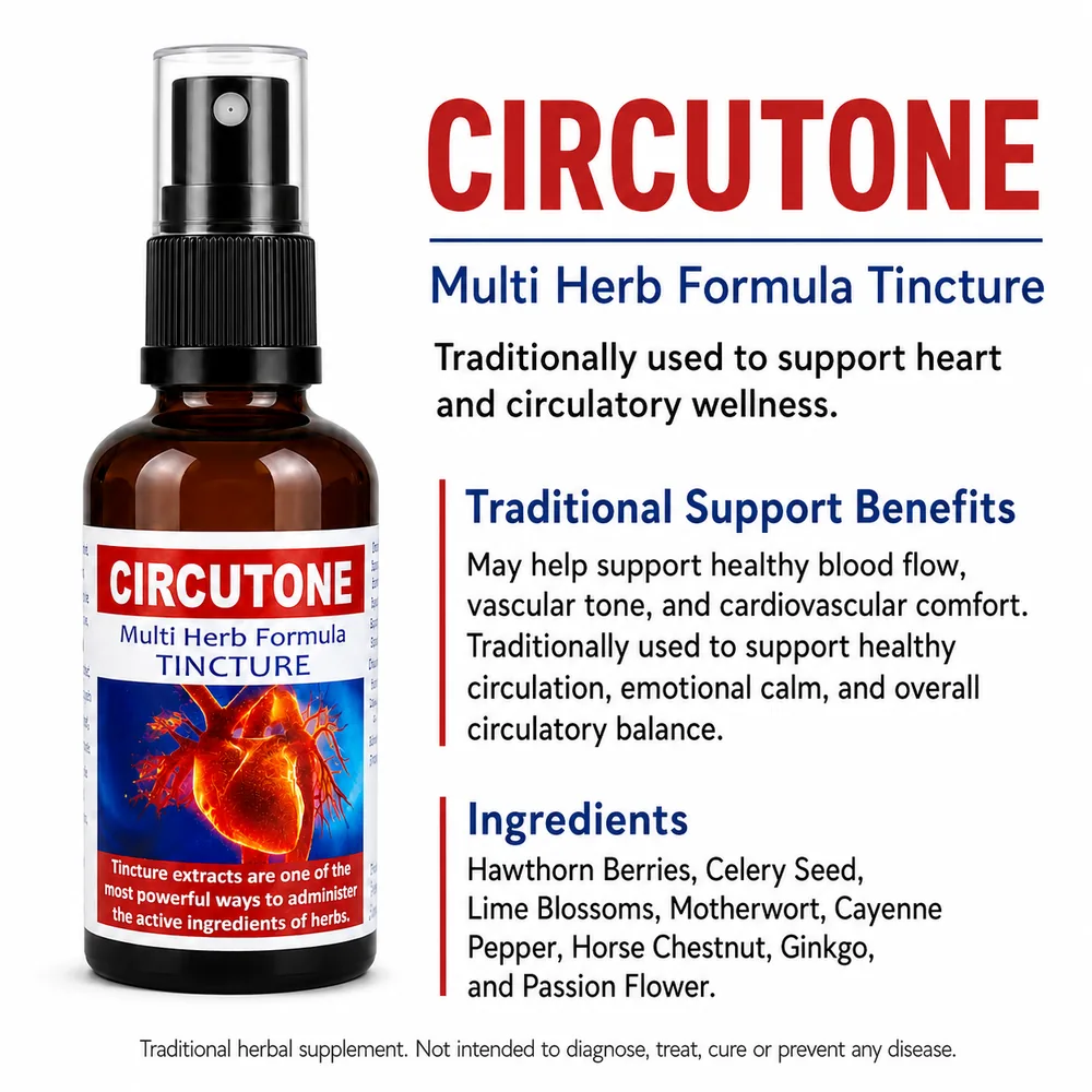 Circutone 50ml tincture or oxymel — info graphic 2