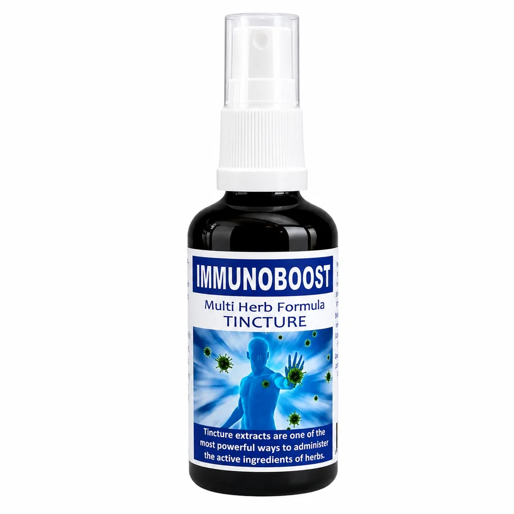 Immunoboost 50ml tincture or oxymel — info graphic 1