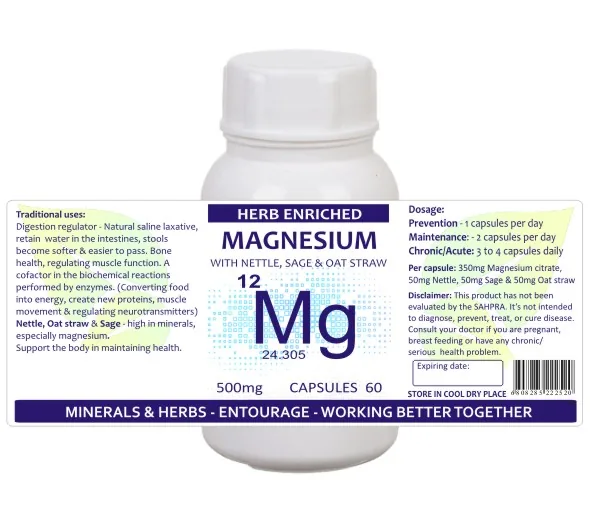 Magnesium Citrate Enriched 60 capsules — info graphic 1