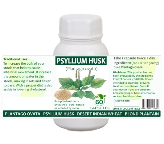 Psyllium Husk 60 capsules image 2