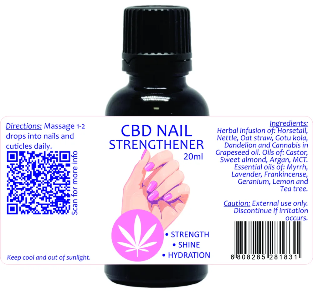 Cbd Nail Strengthener 20ml — info graphic 1
