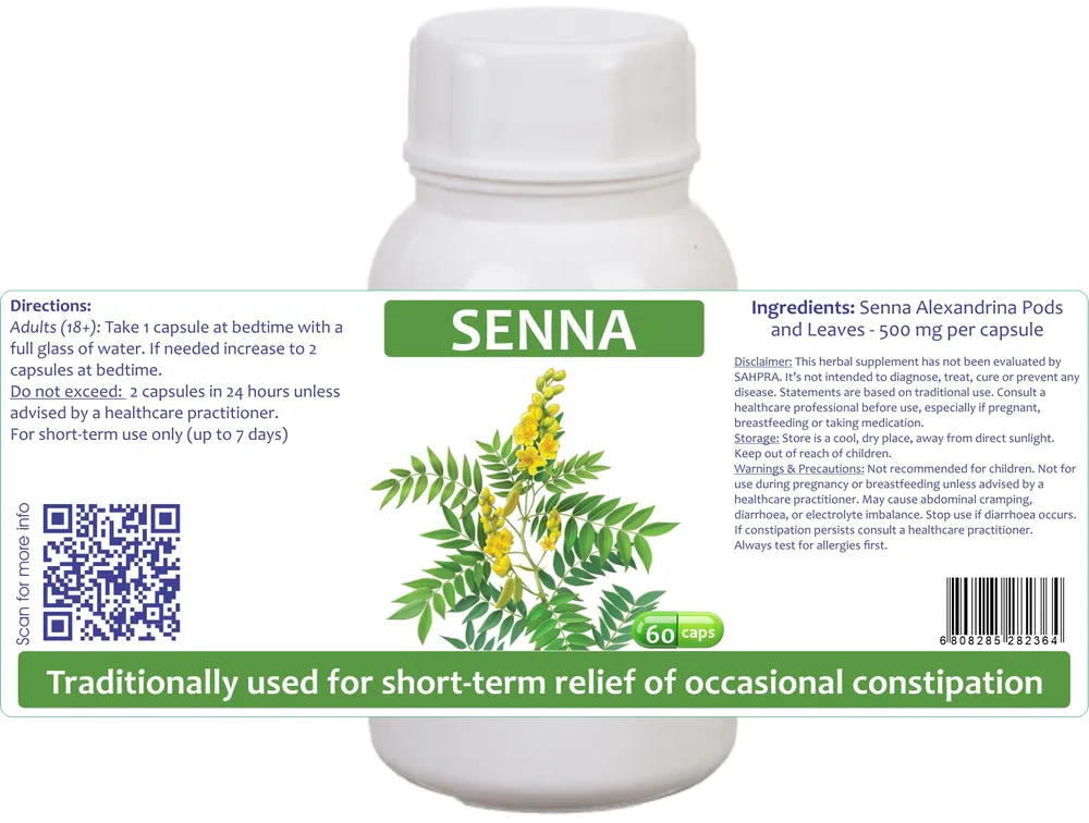 Senna 60 capsules or 50ml tincture image 2