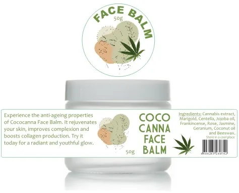Cococanna Face Balm - Night Balm 50g — info graphic 1