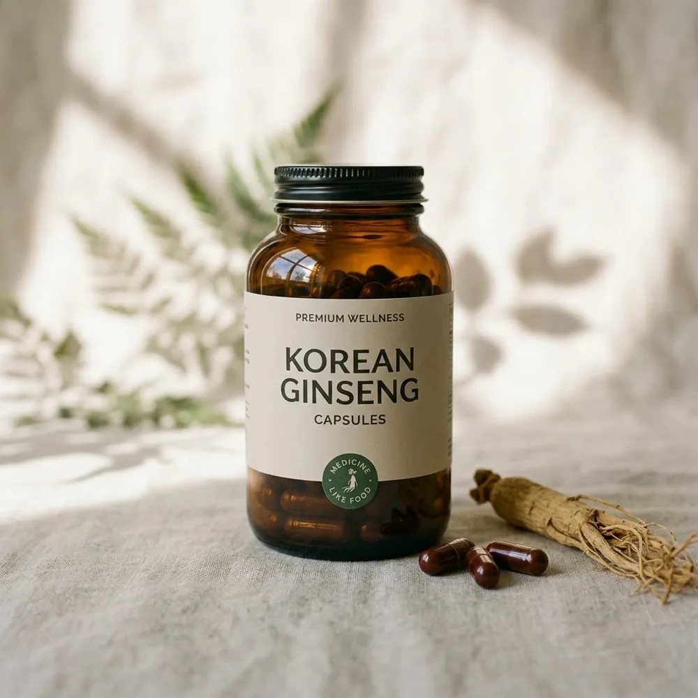 Ginseng Korean Panax Ginseng (extracts 15:1) Capsules