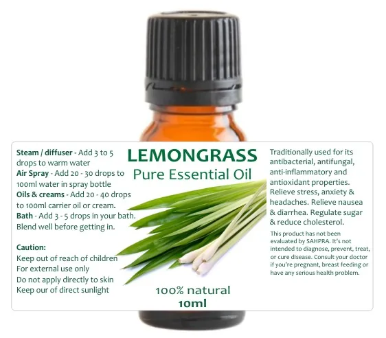 Lemongrass Essential Oil 10ml