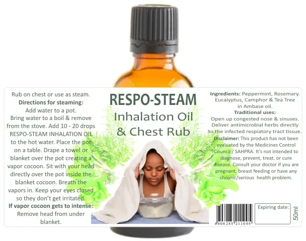 Respo Steam Inhalation Oil & Rub 50ml