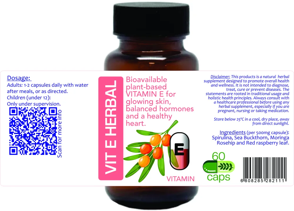 Vitamin E Herbal 60 capsules