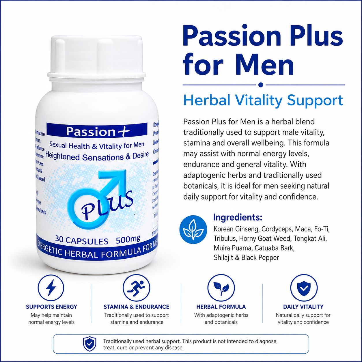 Passion Plus For Men 30 capsules  image 3