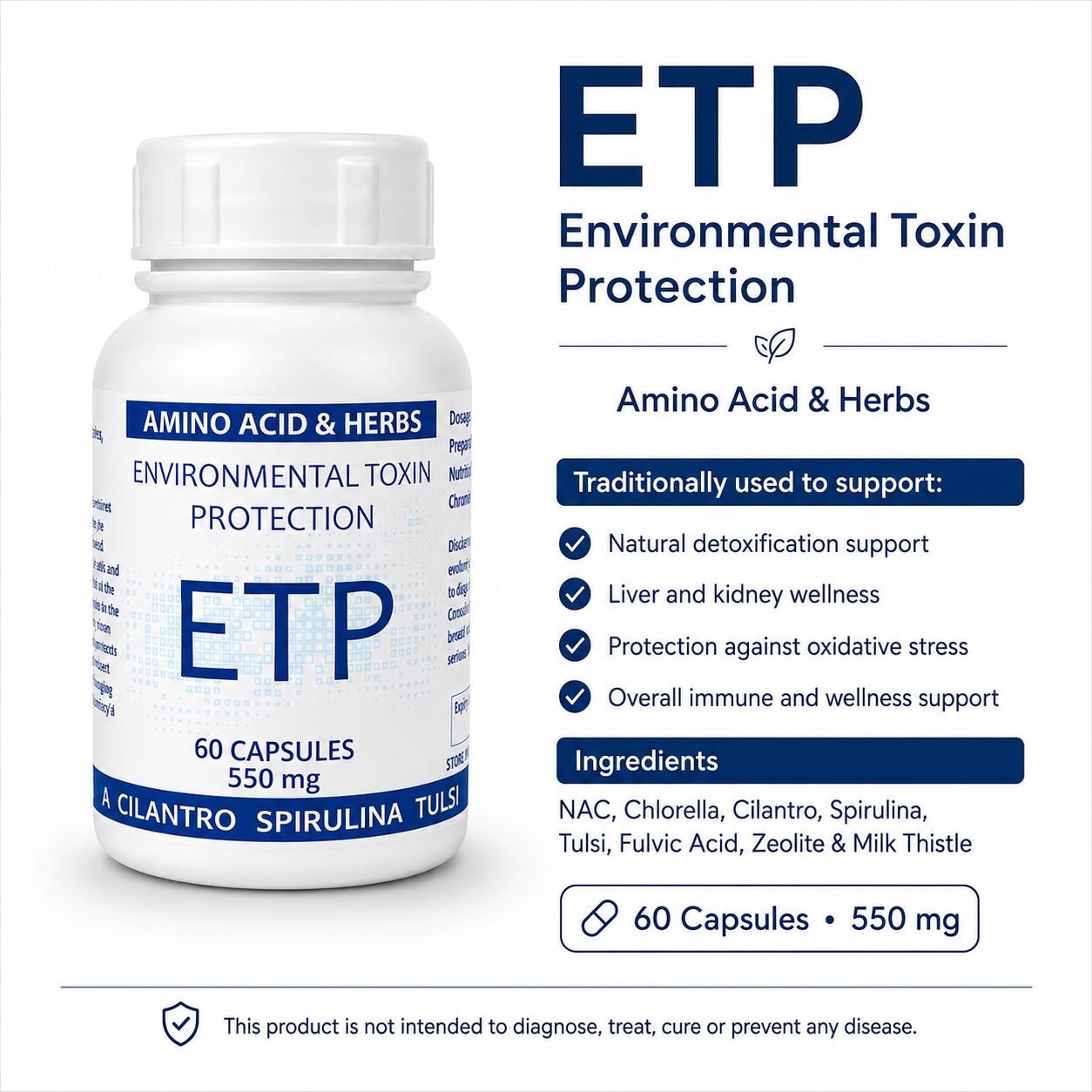 Etp Environmental Toxin Protection 60 capsules image 3