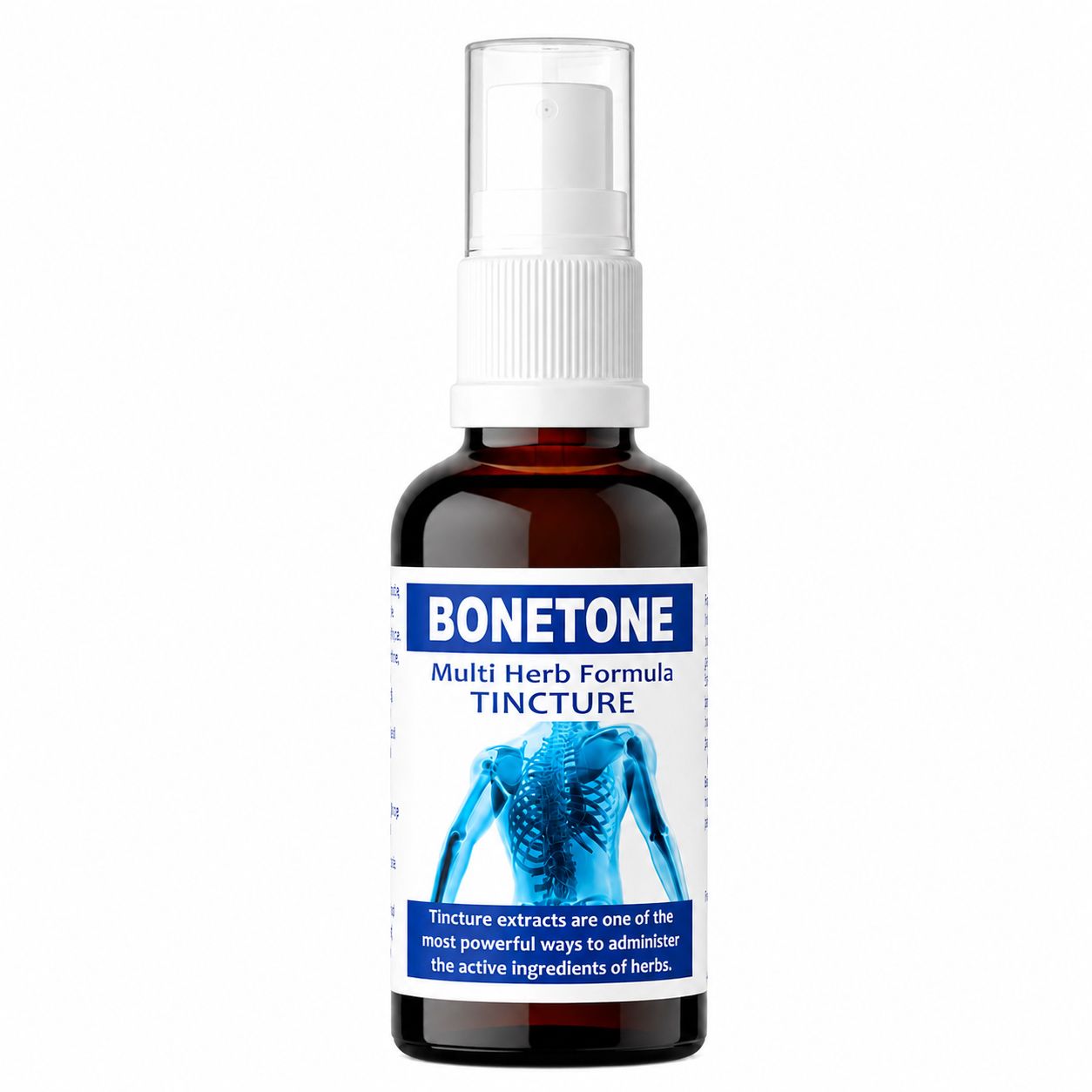 Bonetone 50ml tincture or oxymel — info graphic 1
