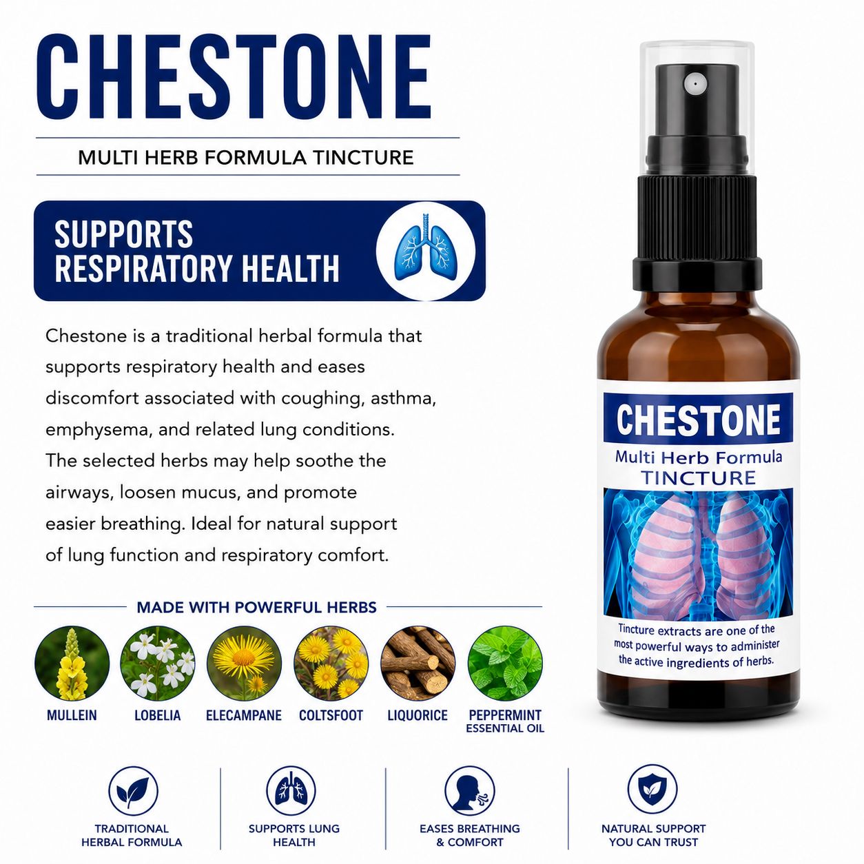 Chestone 50ml tincture or oxymel image 3