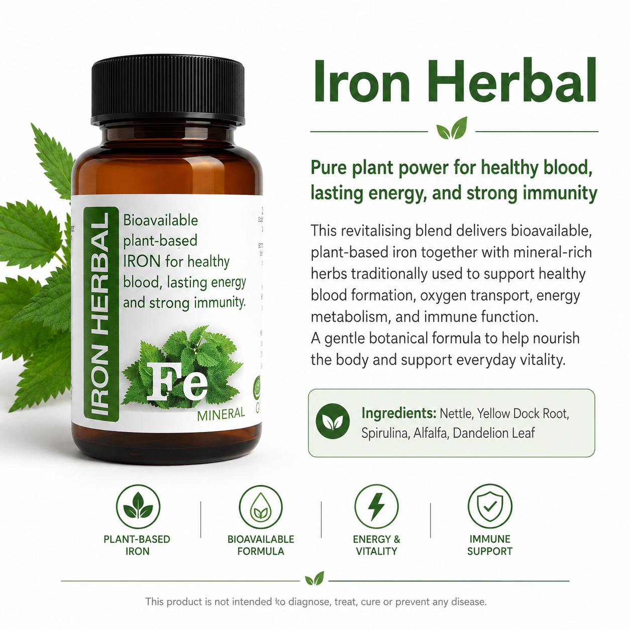 Iron Herbal 60 capsules — info graphic 2