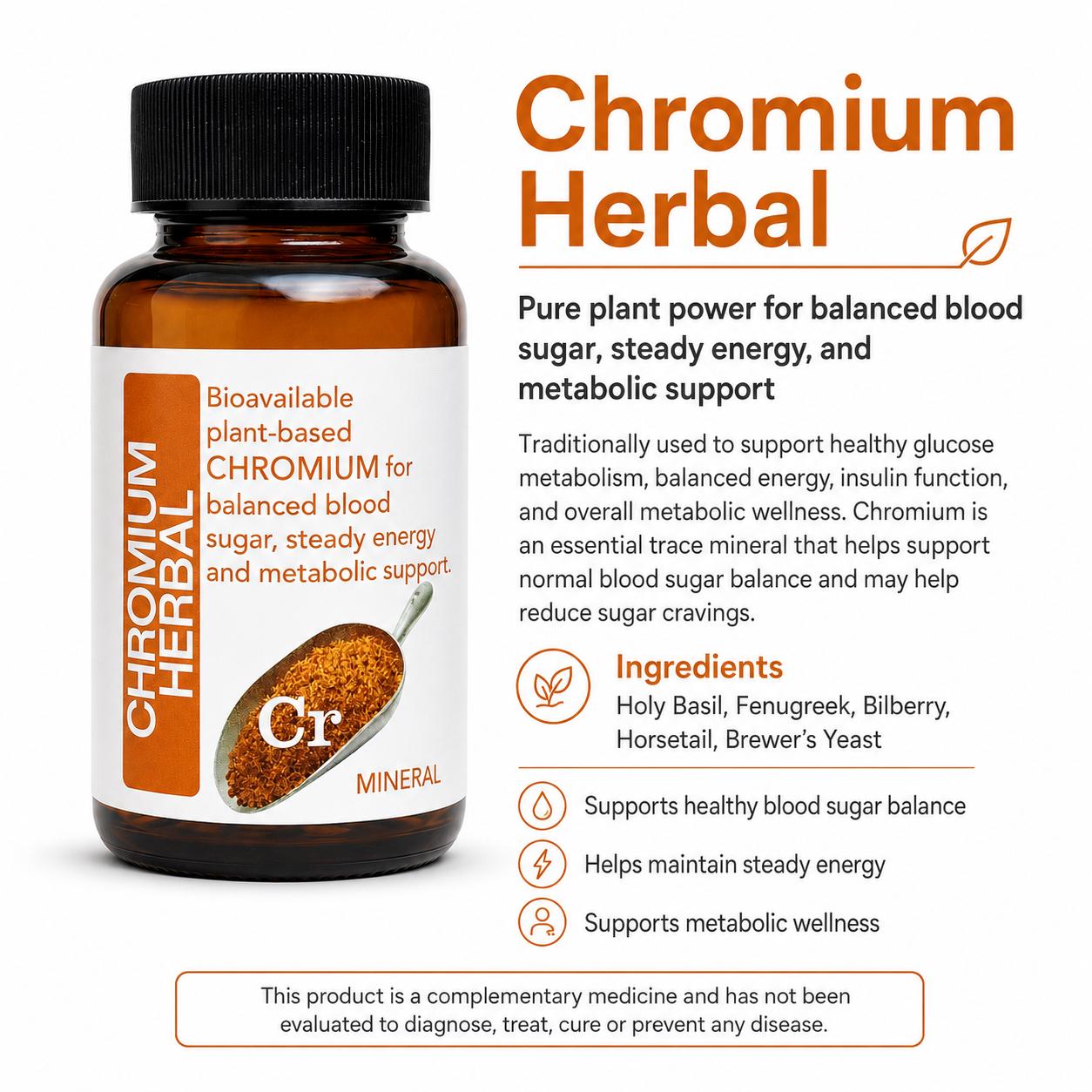 Chromium Herbal 60 capsules — info graphic 2