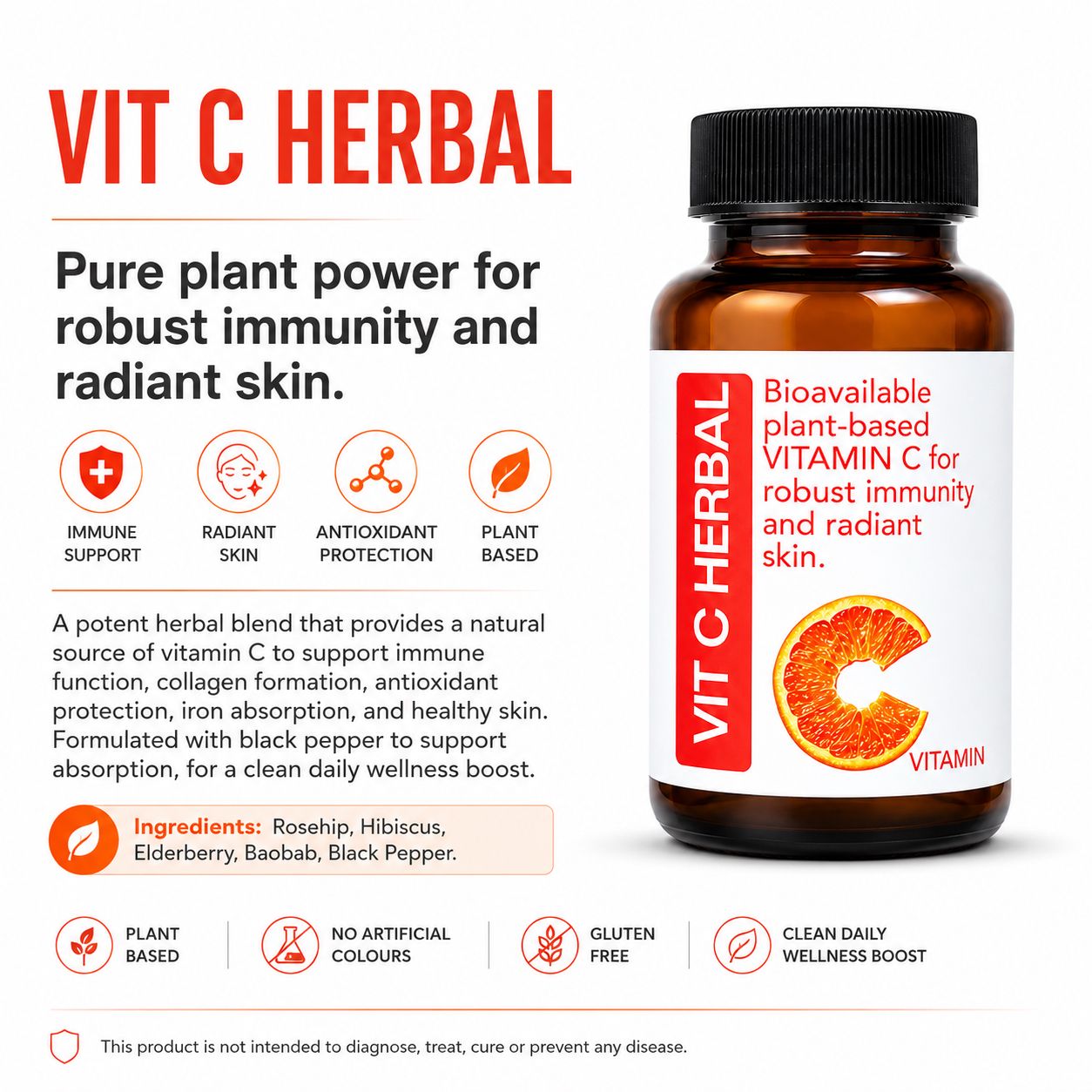 Vitamin C Herbal 60 capsules — info graphic 2