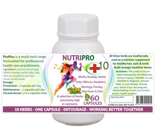 Nutripro 60 capsules — info graphic 1