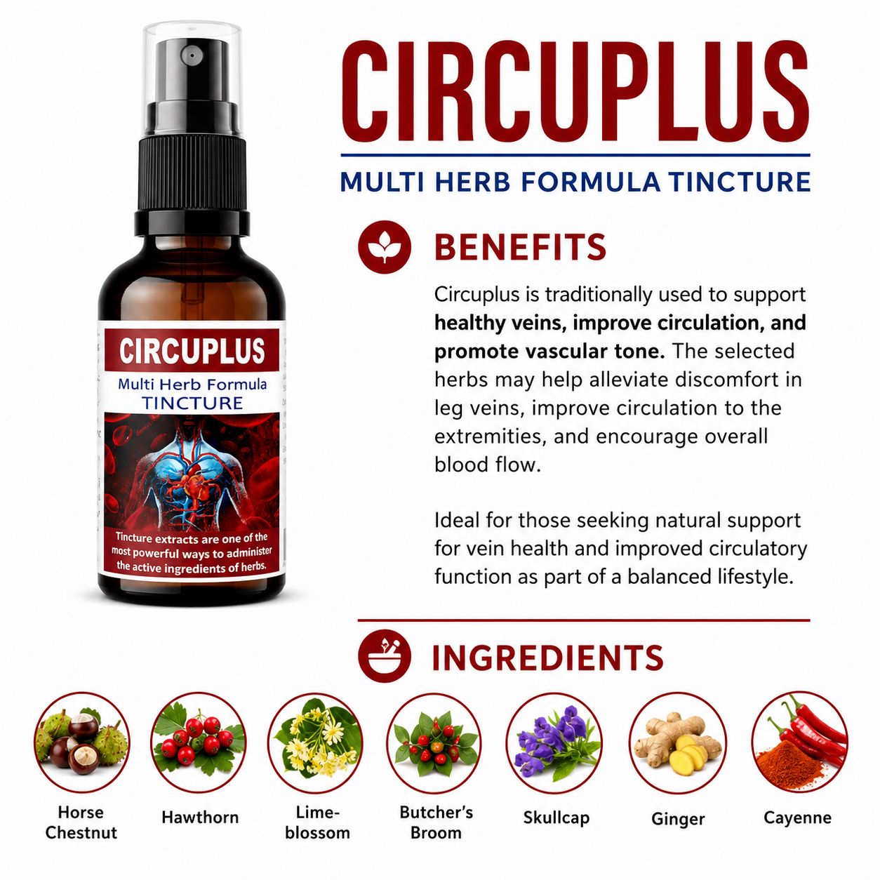 Circuplus 50ml tincture or oxymel