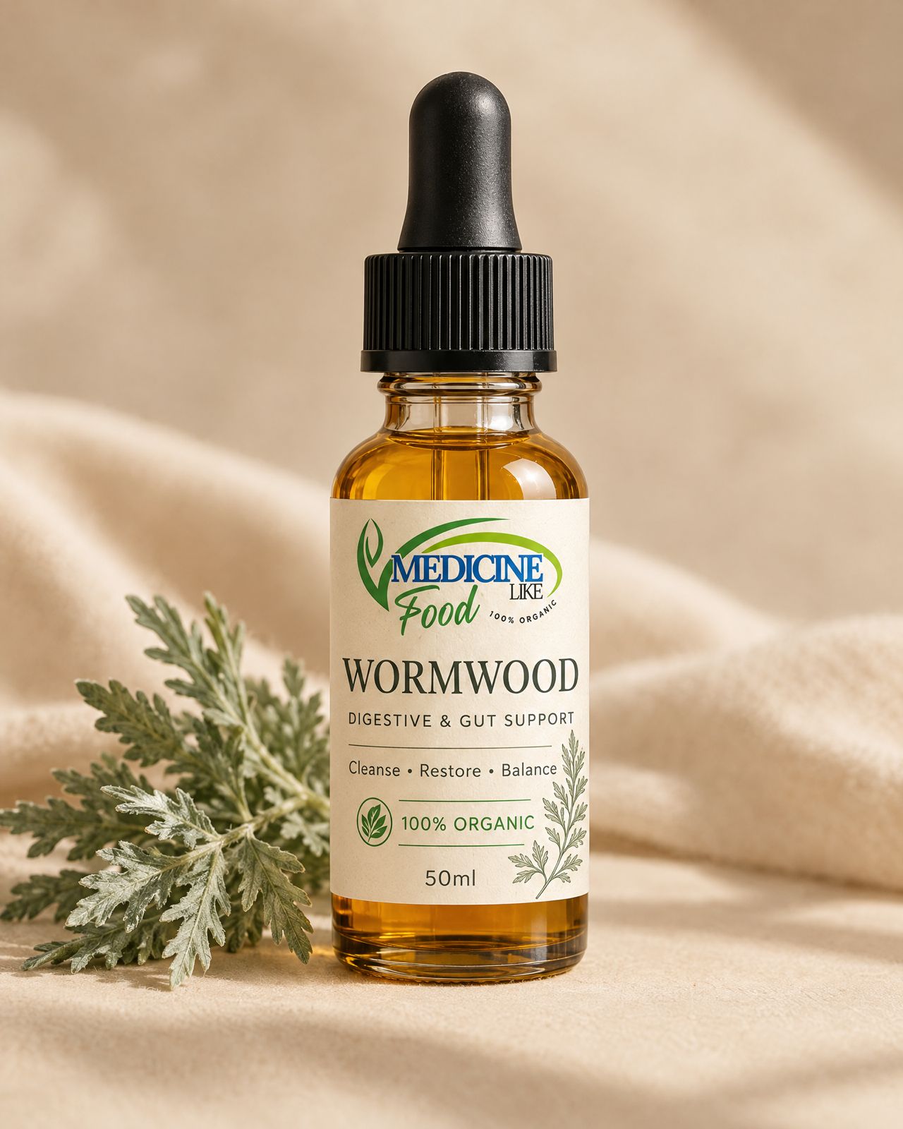 Wormwood Trio (afra, Annua, Absinthium) 60 capsules or 50ml tincture — Medicine Like Food